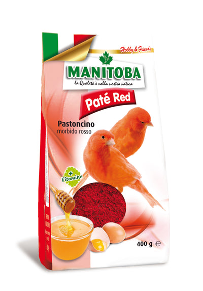 Manitoba Patte Red – jajčana hrana za crvene kanarince, 400 g