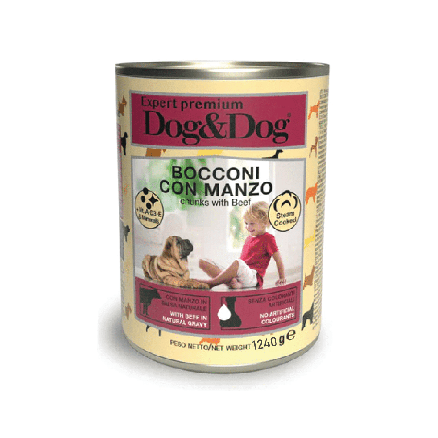 DOG&DOG EXPERT PREMIUM GOVEDINA 1240 G