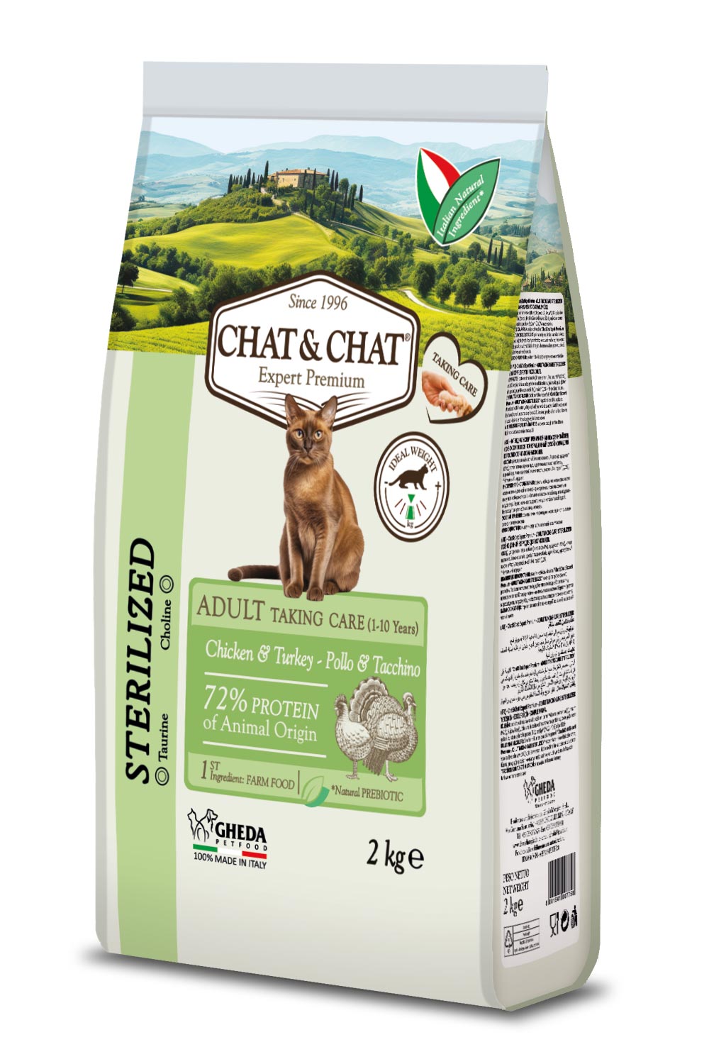 CHAT&CHAT STERILIZED PILETINA&PURETINA 2 KG