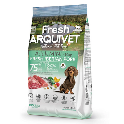 Arquivet Fresh Mini poluvlažna hrana za odrasle pse – iberijska svinjetina i riba 2,5 kg