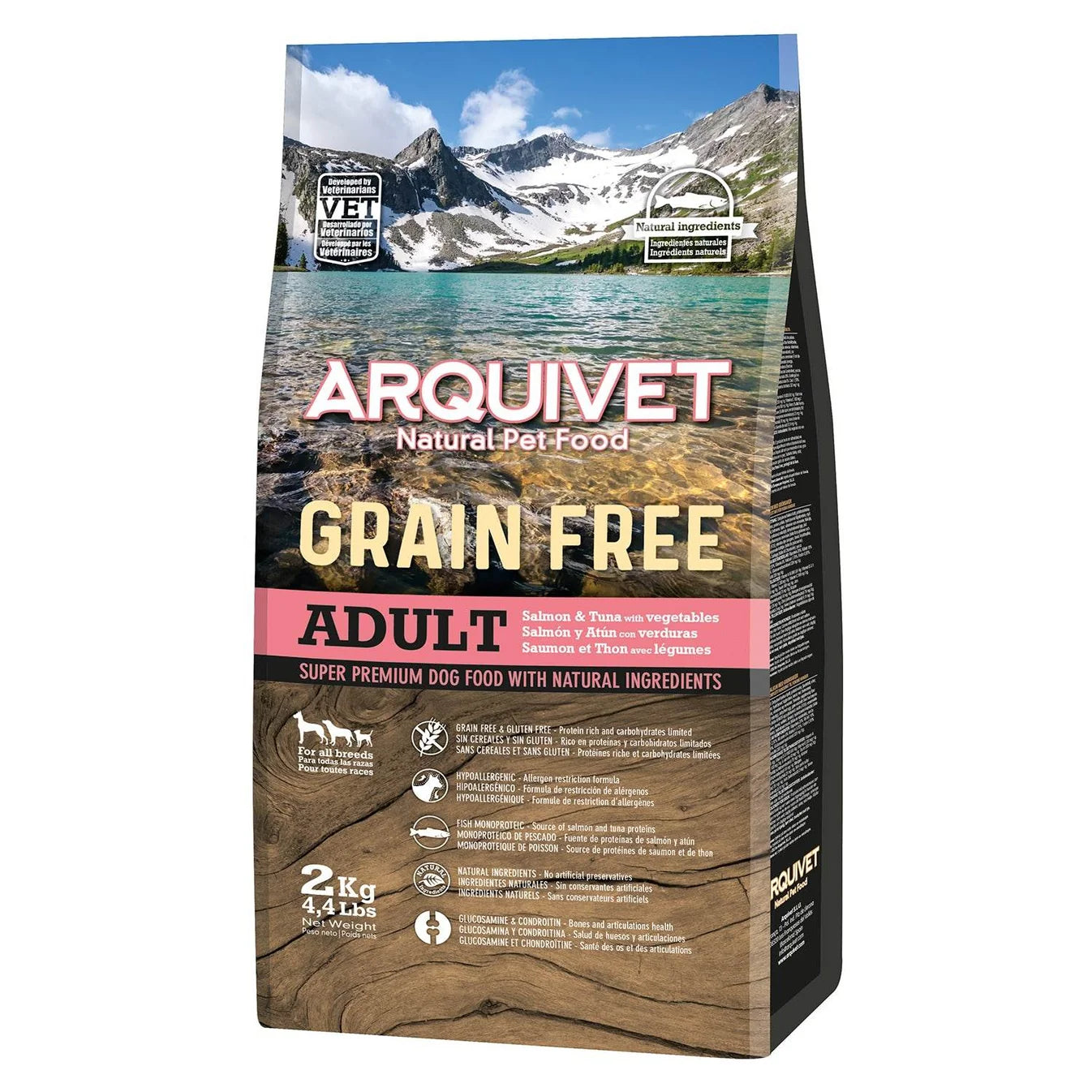 Arquivet Grain Free suha hrana za odrasle pse – losos, tuna i povrće