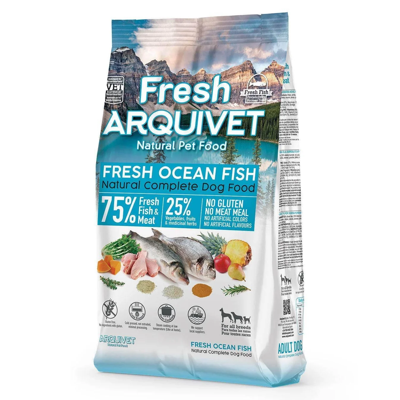 Arquivet Fresh poluvlažna hrana za odrasle pse – morska riba i piletina