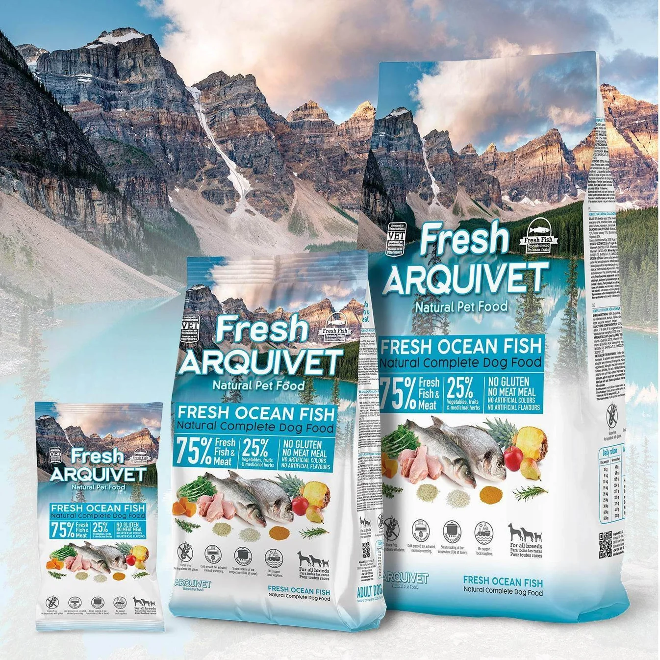 Arquivet Fresh poluvlažna hrana za odrasle pse – morska riba i piletina
