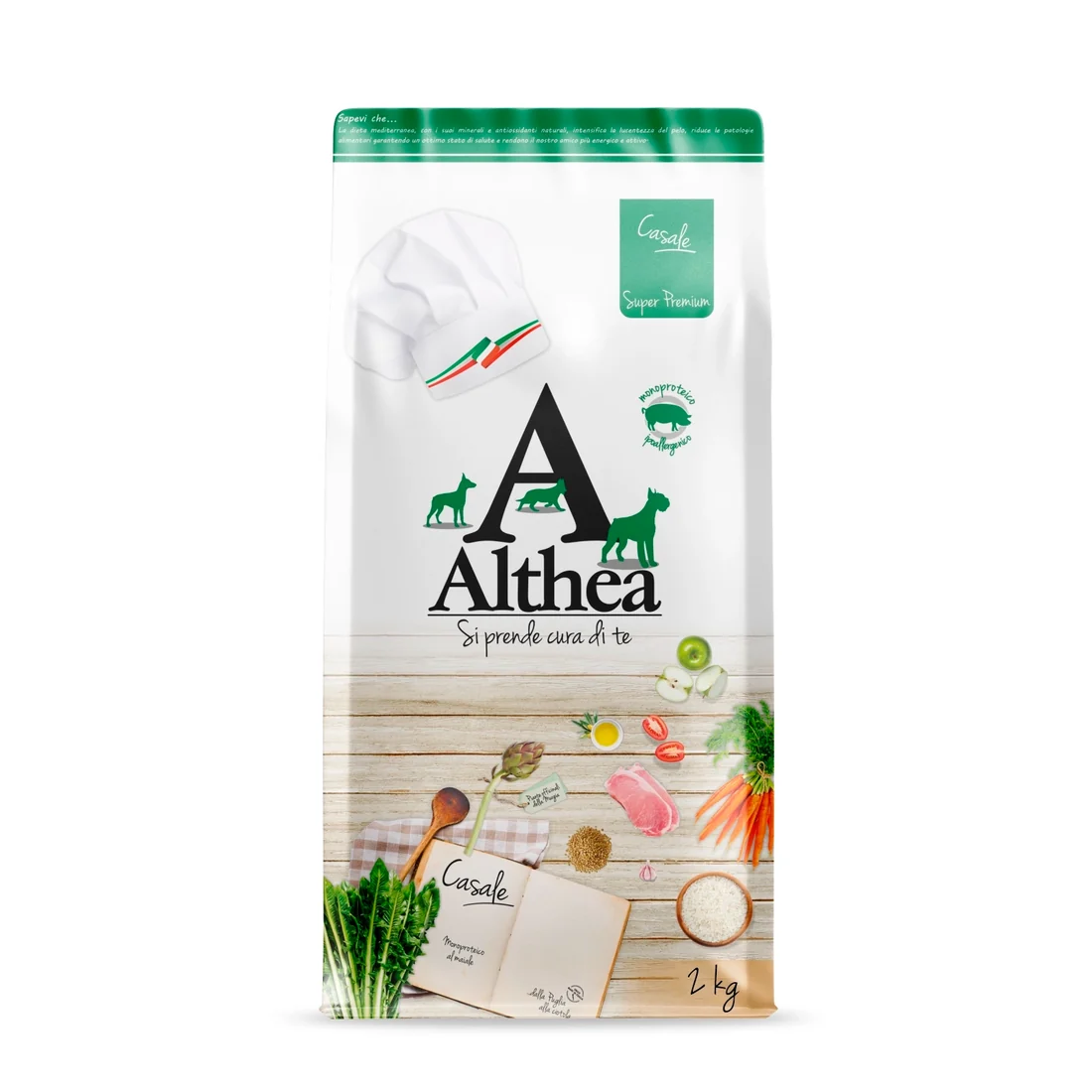 Althea Casale Mini monoproteinska suha hrana za odrasle pse malih pasmina – svinjetina 2 kg