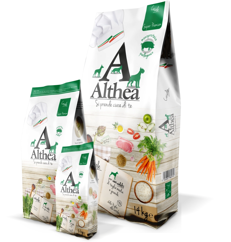Althea Casale monoproteinska suha hrana za odrasle pse srednjih pasmina – svinjetina 2,5 kg