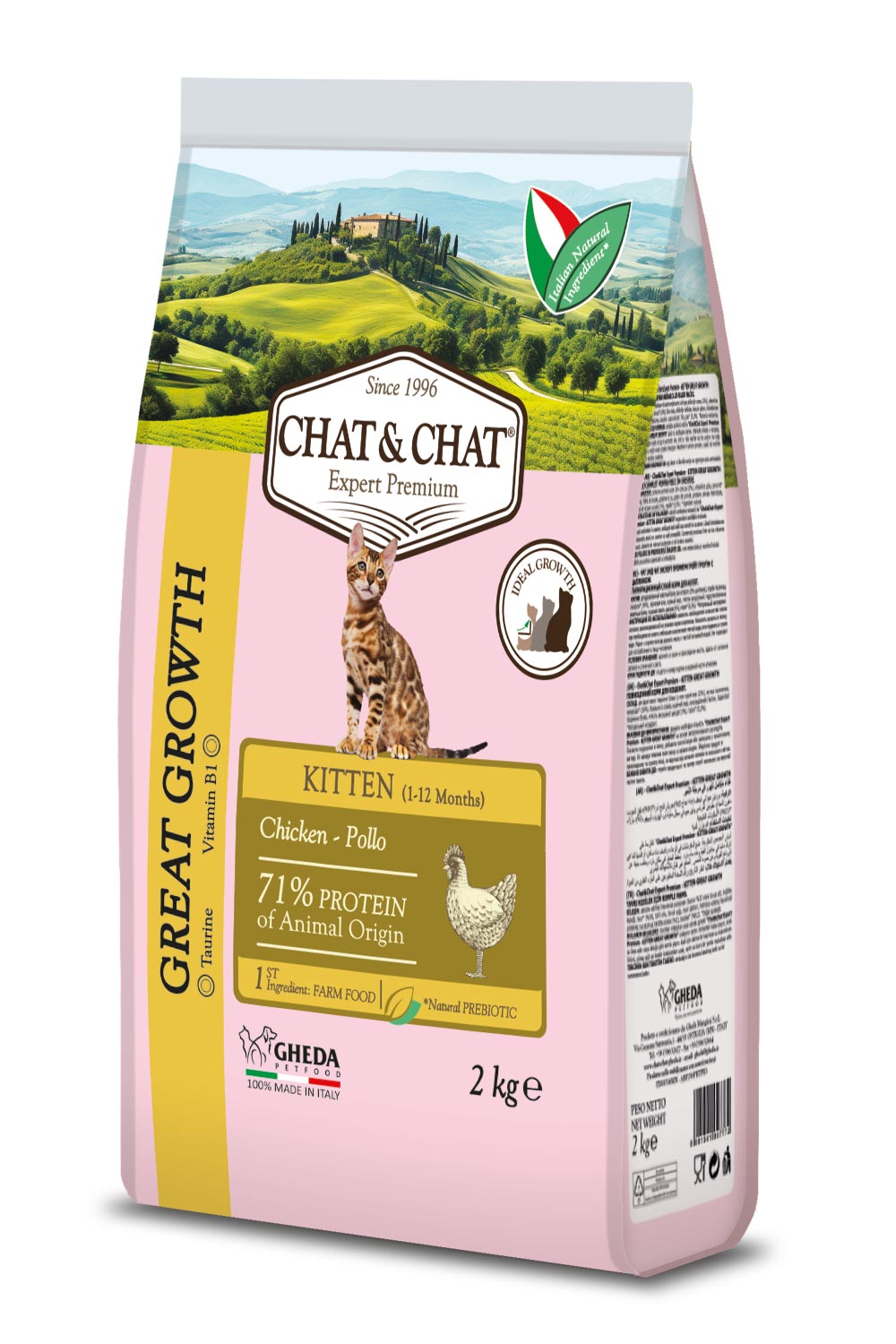 CHAT&CHAT KITTEN PILETINA 2 KG