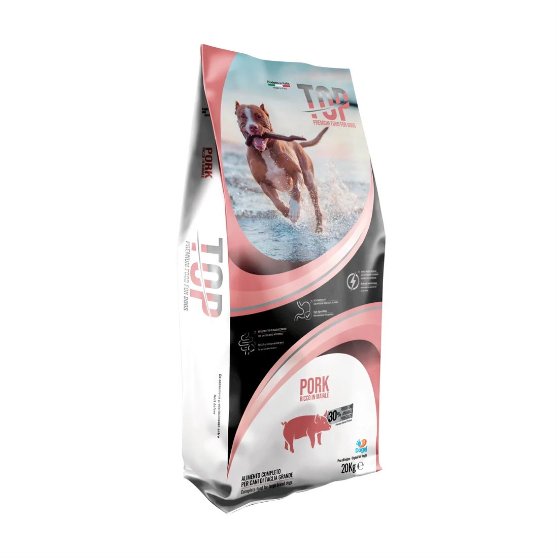 TOP Pork suha hrana za odrasle pse – svinjetina 20 kg