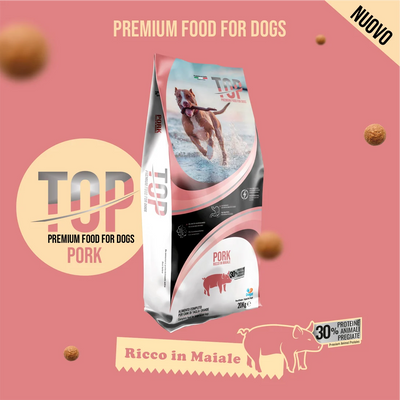 TOP Pork suha hrana za odrasle pse – svinjetina 20 kg